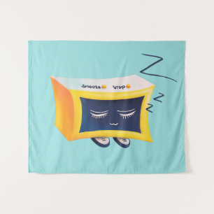 かわいい睡眠目覚まし時計キャラクター タペストリー