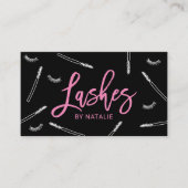 かわいい睫毛のエクステンション化粧アーティストラッシュバー 名刺 (正面)