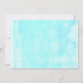 かわいい瞑想するスローガンと虹の誕生日 招待状 (裏面)