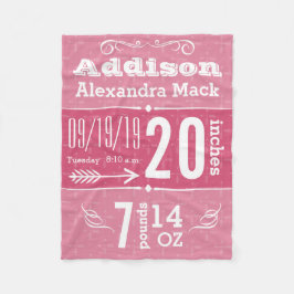 かわいい矢印パターン任意の色のベビーブランケット フリースブランケット