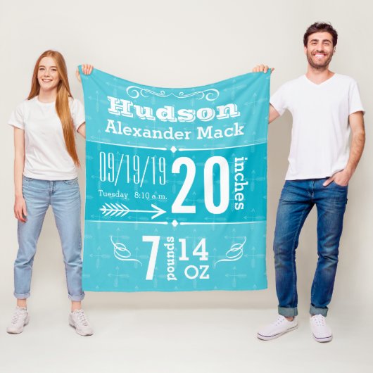 かわいい矢印パターン任意の色のベビーブランケット フリースブランケット (インサイチュ)