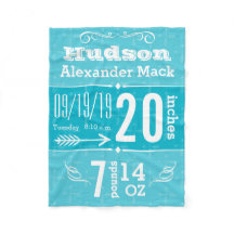 かわいい矢印パターン任意の色のベビーブランケット