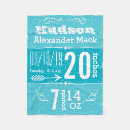 かわいい矢印パターン任意の色のベビーブランケット フリースブランケット