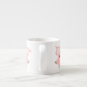 かわいい短い漫画の豚エスプレッソマグ エスプレッソカップ (裏面)