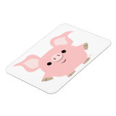 かわいい短い漫画の豚フレキシブルマグネット マグネット (左側)