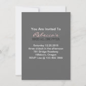 かわいい短い髪猫の友人のバセットハウンドの雄牛犬 招待状 (裏面)