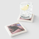 かわいい石のコースター ストーンコースター (横)