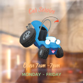 かわいい砂丘乳母車オフロードビークル漫画 ウィンドウサイン (シート2)