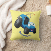 かわいい砂丘乳母車オフロードビークル漫画 クッション (ブランケット)