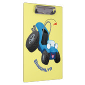 かわいい砂丘乳母車オフロードビークル漫画 クリップボード (右)