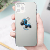 かわいい砂丘乳母車オフロードビークル漫画 シール (スマートフォン)