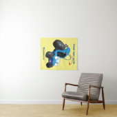 かわいい砂丘乳母車オフロードビークル漫画 タペストリー (インサイチュ(横))