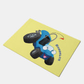 かわいい砂丘乳母車オフロードビークル漫画 ドアマット (アングル)