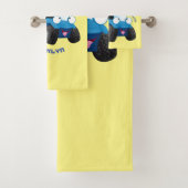 かわいい砂丘乳母車オフロードビークル漫画 バスタオルセット (インサイチュ)