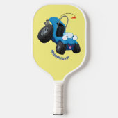 かわいい砂丘乳母車オフロードビークル漫画 ピックルボールラケット (裏面)