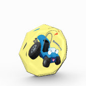 かわいい砂丘乳母車オフロードビークル漫画 フォトブロック (左)