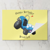 かわいい砂丘乳母車オフロードビークル漫画 ペーパーパッド (折り畳み)