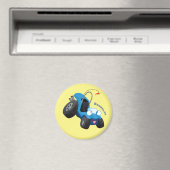 かわいい砂丘乳母車オフロードビークル漫画 マグネット (インサイチュ (食洗機))