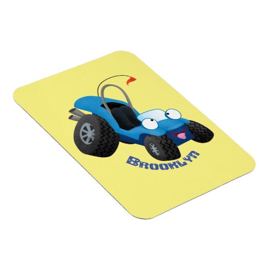 かわいい砂丘乳母車オフロードビークル漫画 マグネット (右側)