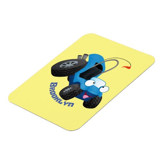 かわいい砂丘乳母車オフロードビークル漫画 マグネット (左側)