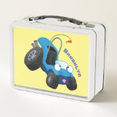 かわいい砂丘乳母車オフロードビークル漫画 メタルランチボックス (裏面)