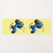 かわいい砂丘乳母車オフロードビークル漫画 ヨガマット (裏面(横))