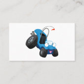 かわいい砂丘乳母車オフロードビークル漫画 名刺 (裏面)