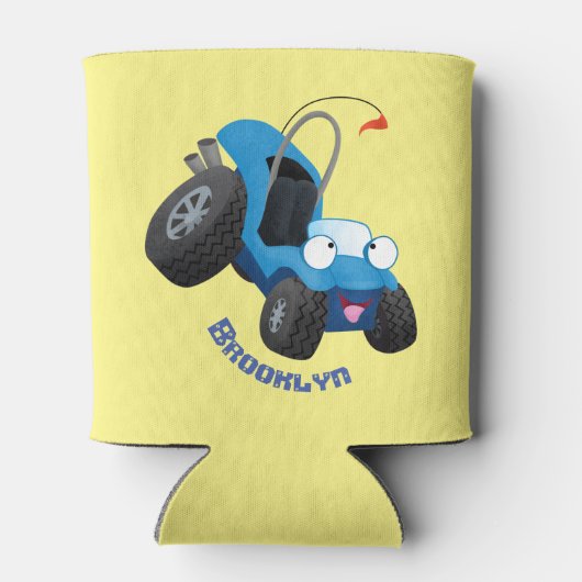 かわいい砂丘乳母車オフロードビークル漫画 缶クーラー (裏面)