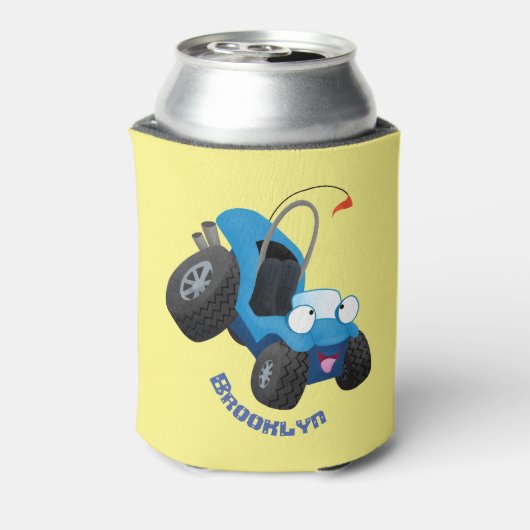 かわいい砂丘乳母車オフロードビークル漫画 缶クーラー (缶裏面)