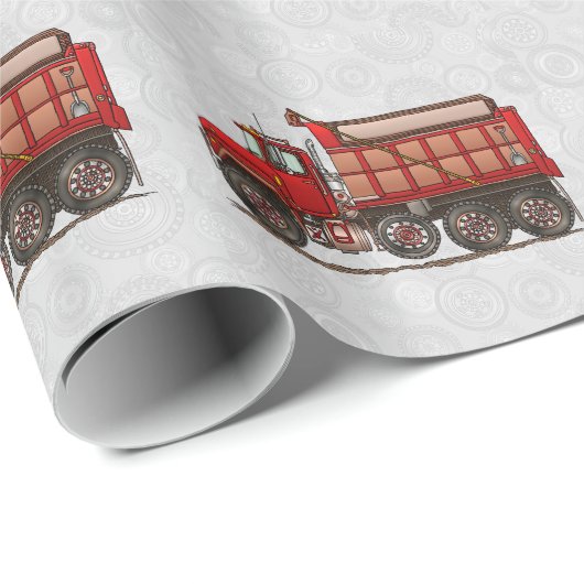 かわいい砂利のダンプトラック ラッピングペーパー (ロールコーナー)