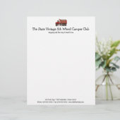 かわいい砂利のダンプトラック レターヘッド (スタンド正面)