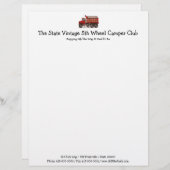 かわいい砂利のダンプトラック レターヘッド (正面/裏面)