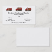 かわいい砂利のダンプトラック 名刺 (正面/裏面)