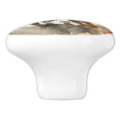 かわいい砂漠のサボテンの乗馬カウボーイ セラミックノブ (側面)