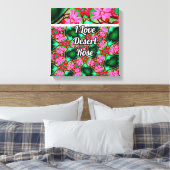 かわいい砂漠のバラ模様 キャンバスプリント (インサイチュ (寝室))