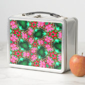 かわいい砂漠のバラ模様 メタルランチボックス (インサイチュ)
