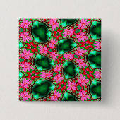 かわいい砂漠のバラ模様 缶バッジ (正面)