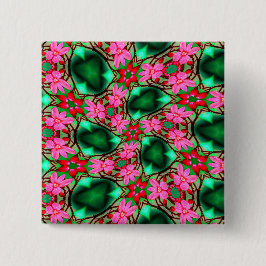 かわいい砂漠のバラ模様 缶バッジ