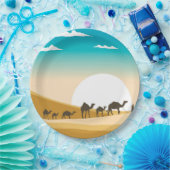 かわいい砂漠のラクダのパーティー ペーパープレート (パーティー)