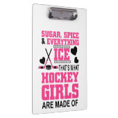 かわいい砂糖とスパイスガールアイスアイスホッケー クリップボード (右)