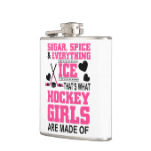 かわいい砂糖とスパイスガールアイスアイスホッケー フラスク (左)