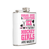 かわいい砂糖とスパイスガールアイスアイスホッケー フラスク (右)