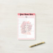 かわいい砂糖のスカルノート ポストイット (デスク上)