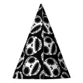 かわいい砂糖のスカル模様 パーティーハット (裏面)