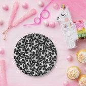 かわいい砂糖のスカル模様 ペーパープレート (パーティー)