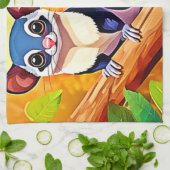 かわいい砂糖グライダー キッチンタオル (折り畳み)