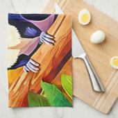 かわいい砂糖グライダー キッチンタオル (四つ折り)