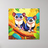 かわいい砂糖グライダー キャンバスプリント (正面)