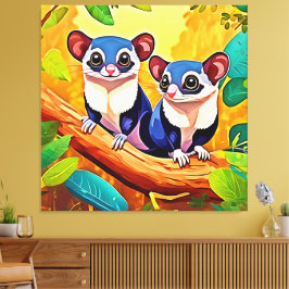 かわいい砂糖グライダー キャンバスプリント