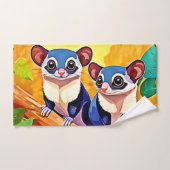 かわいい砂糖グライダー バスタオルセット (ハンドタオル)